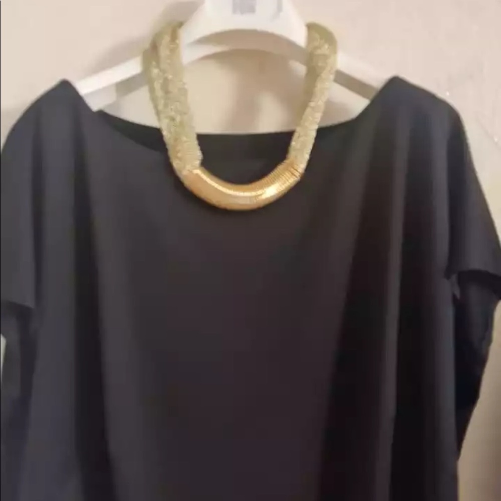 New Gold Chunky Collar Rope Chain Necklace - Picture 4 of 4